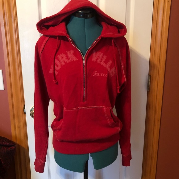 Camp David Tops - Yorkville Foxes 1/4 zip hoodie Small
